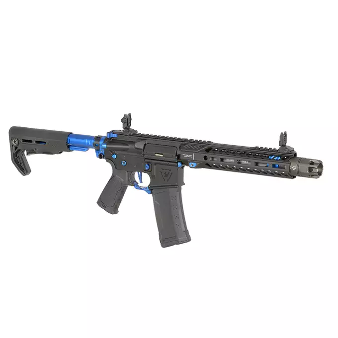 [Zestaw] Replika Karabinka Strike industries 10" Raiders SBR - Blue [EMG] + Ładowarka V3+ do akumulatorów LiPo/LiFe [IPower] + Akumulator Li-Po 1100mAh 11,1V 20C - Deans [IPower]