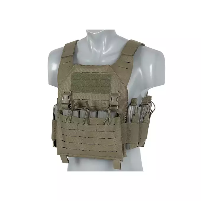 Kamizelka Recon Plate Carrier Laser-Cut Buckle Up z ładownicą na magazynki AR15/AK - Ranger Green [8Fields]