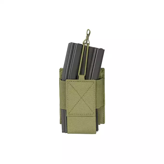 [Zestaw] Kamizelka Chest-rig Laser-Cut z ładownicami AR/AK - Olive [8Fields] + Ładownica na radio Laser Cut - Olive [8FIELDS] + Pojedyncza ładownica pistoletowa Laser-Cut z klapą - Olive [8Fields]