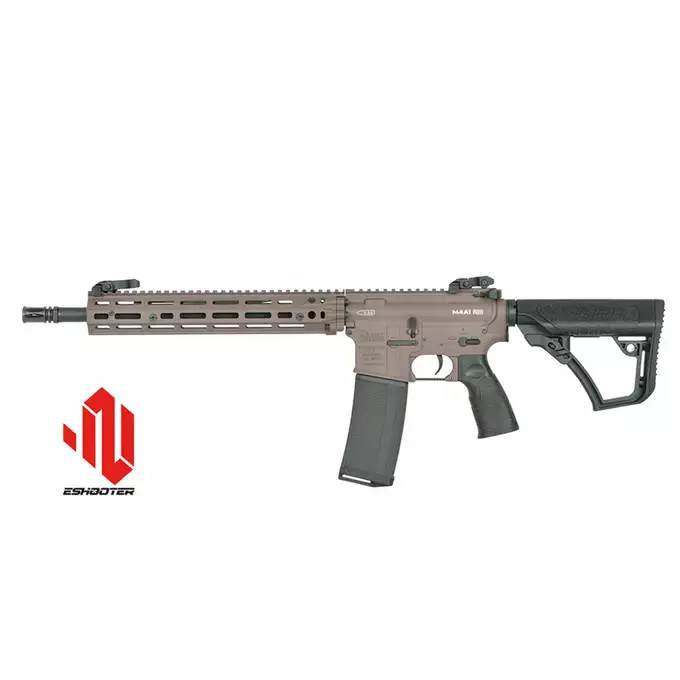 [Zestaw] Replika Daniel Defense M4A1 RIII 14.5" Eshooter ETU, GEN-2 - FDE [EMG] + Ładowarka V3+ do akumulatorów LiPo/LiFe [IPower] + Akumulator Li-Po 1100mAh 11,1V 20C - Deans [IPower]