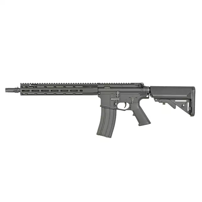 [Zestaw] Replika airsoftowa WE13 DSG 13" M4/AR-15, 50 RPS, ETU - Black [WELL PRO] + Magazynek Stanag M4/AR Mid-cap 90 kulek [WELL PRO]
