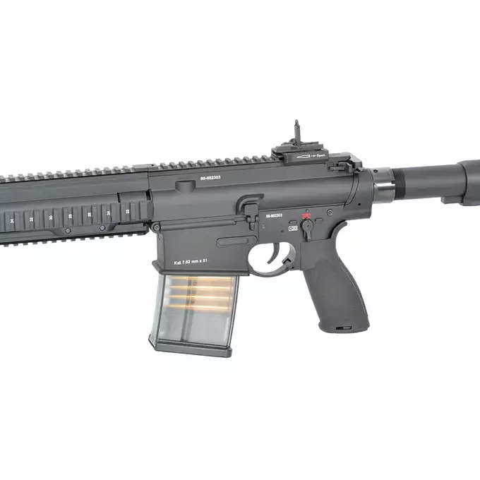 [Zestaw] Replika Airsoftowa EC-204 Edycja Advanced (ulepszony gearbox, programowalny ETU) - Black [E&amp;C] + Akumulator Li-Po 1200mAh 11,1V 20C - Deans [IPower] + Kompaktowa ładowarka LIPO B3Pro