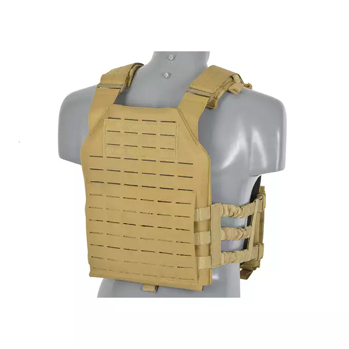 [Zestaw] Kamizelka Assault Plate Carrier Laser-Cut Buckle Up z ładownicą na magazynki AR/AK - Coyote [8Fields] + Duża ładownica Laser-Cut ogólnego przeznaczenia - Coyote [8FIELDS] + Panel Buckle Up Laser-Cut na 6 magazynków AR15/AK - Coyote [8Fields]