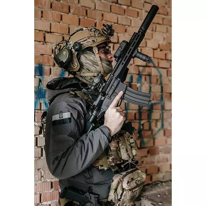 [Zestaw] Replika airsoftowa WE13 DSG 9,5" M4/AR-15, 50 RPS, ETU - Black [WELL PRO] + Magazynek Stanag M4/AR Mid-cap 90 kulek [WELL PRO]