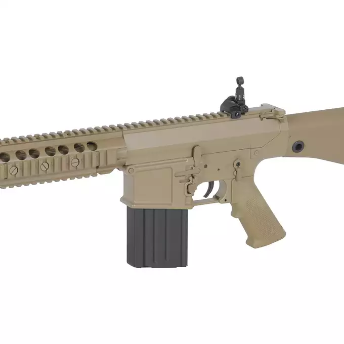 [Zestaw] Replika Airsoftowa EC-901 Edycja Advanced (ulepszony gearbox) - Dark Earth [E&amp;C] + Akumulator Li-Po 1200mAh 11,1V 20C - Deans [IPower] + Kompaktowa ładowarka LIPO B3Pro