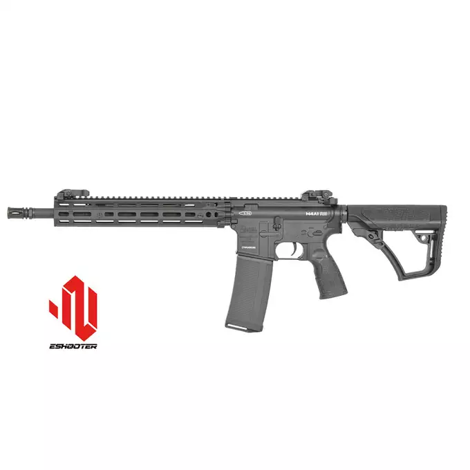 [Zestaw] Replika Daniel Defense M4A1 RIII 14.5" Eshooter ETU - Black [EMG] + Ładowarka V3+ do akumulatorów LiPo/LiFe [IPower] + Akumulator Li-Po 1100mAh 11,1V 20C - Deans [IPower]