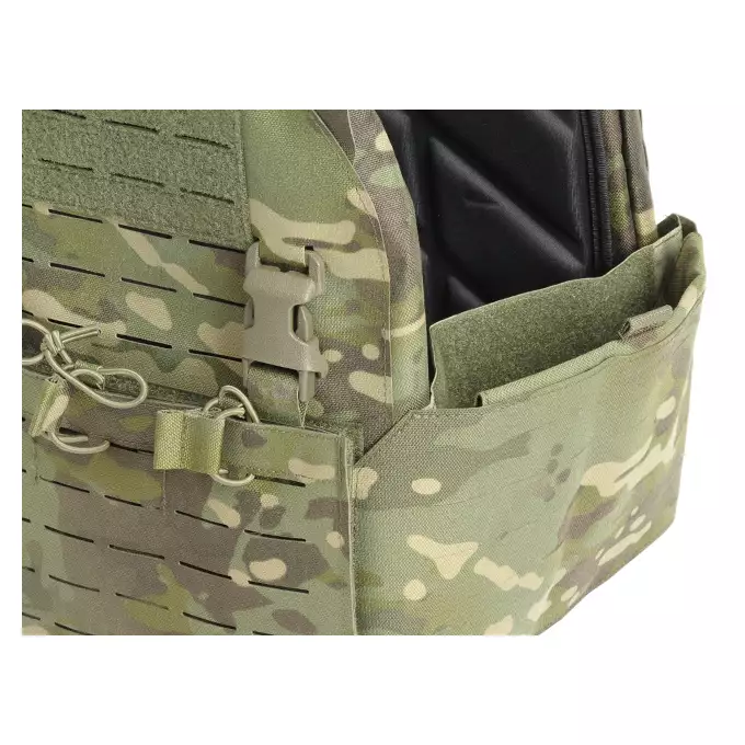 QRF Plate Carrier Laser-Cut Buckle Up with AR15/AK Magazine Pouch - Multicamo Tropic [8FIELDS]