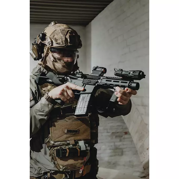 [Zestaw] Replika Daniel Defense DDM4 PDW SBR ESHOOTER ETU - Black [EMG] + Ładowarka V3+ do akumulatorów LiPo/LiFe [IPower] + Akumulator Li-Po 1100mAh 11,1V 20C - Deans [IPower]