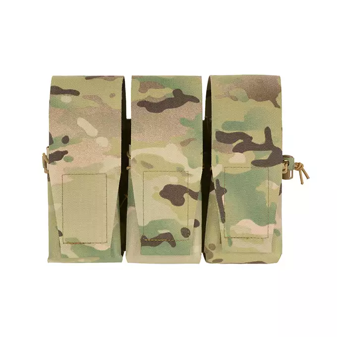 Triple Pouch for 6 AR15 Magazines, Laser Cut - Multicamo [8FIELDS]