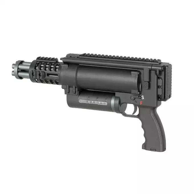 [Set] WE23-MINI Compact Rotary Minigun-Style Replica [WELL] + Battery Li-Po 1100mAh 11,1V 15/30C - T-connector [VB] + Compact LIPO charger B3Pro