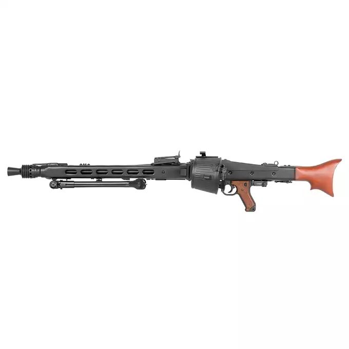 [Zestaw] Replika Karabinu Maszynowego MG42 Full Metal AEG -  Real Wood [AGM] + Akumulator Li-Po 1500mAh 11,1V 20/40C [VB] + Kompaktowa ładowarka LIPO B3Pro