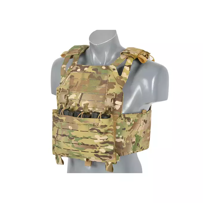 [Zestaw] Kamizelka Operator Plate Carrier Laser-Cut Buckle Up z ładownicą na magazynki AR/AK - Multicamo [8Fields] + Duża ładownica Laser-Cut ogólnego przeznaczenia - Multicamo [8FIELDS] + Panel Buckle Up Laser-Cut na 6 magazynków AR15/AK - Multicamo [8Fields]