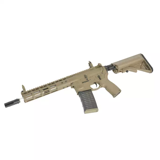 [Zestaw] Replika karabinka Noveske 10.5" Gen III Shorty 300BLK  Eshooter ETU - Tan [EMG] + Ładowarka V3+ do akumulatorów LiPo/LiFe [IPower] + Akumulator Li-Po 1100mAh 11,1V 20C - Deans [IPower]