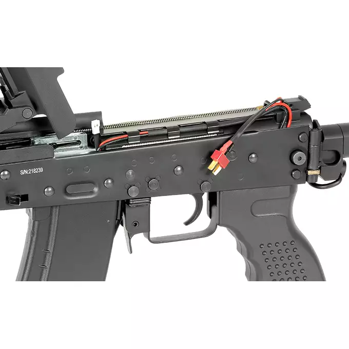 [Zestaw] CM.113A Replika Karabinka Taktycznego AK-74 Eshooter ETU, GEN-2 - Black [CYMA Platinum] + Akumulator Airsoftowy 25C 1400mAh 3S1P 11.1V Lipo T Plug + Kompaktowa ładowarka LIPO B3Pro