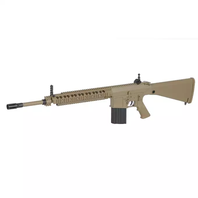 [Zestaw] Replika Airsoftowa EC-901 Edycja Advanced (ulepszony gearbox) - Dark Earth [E&amp;C] + Akumulator Li-Po 1200mAh 11,1V 20C - Deans [IPower] + Kompaktowa ładowarka LIPO B3Pro