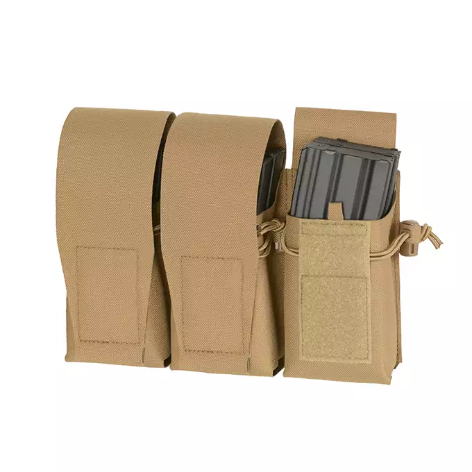 Triple Pouch for 6 AR15 Magazines, Laser Cut - Tan [8FIELDS]