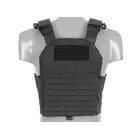 QRF Plate Carrier Laser-Cut Buckle Up with AR15/AK Magazine Pouch - Black [8FIELDS]
