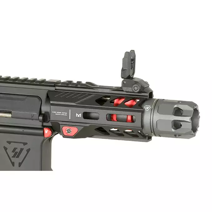 [Zestaw] Replika Karabinka Strike industries 4" Raiders Competition PDW - Red [EMG] + Ładowarka V3+ do akumulatorów LiPo/LiFe [IPower] + Akumulator Li-Po 1100mAh 11,1V 20C - Deans [IPower]