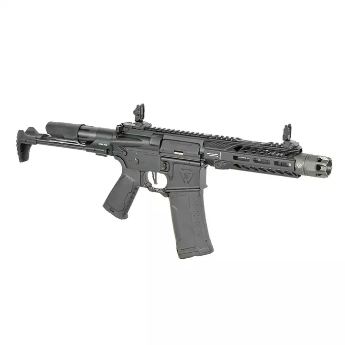 [Zestaw] Replika Karabinka Strike industries 7" Raider CQB, Gen-2 - Black [EMG] + Ładowarka V3+ do akumulatorów LiPo/LiFe [IPower] + Akumulator Li-Po 1100mAh 11,1V 20C - Deans [IPower]