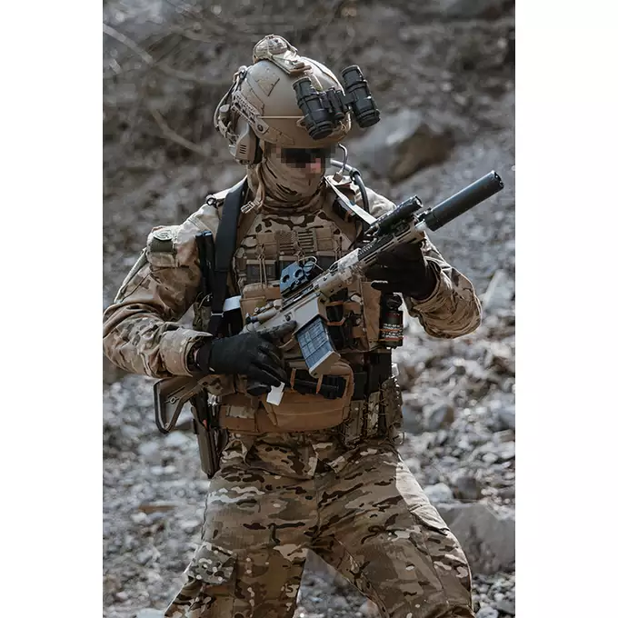 [Zestaw] Replika karabinka Noveske 10.5" Gen III Shorty 300BLK  Eshooter ETU - Tan [EMG] + Ładowarka V3+ do akumulatorów LiPo/LiFe [IPower] + Akumulator Li-Po 1100mAh 11,1V 20C - Deans [IPower]