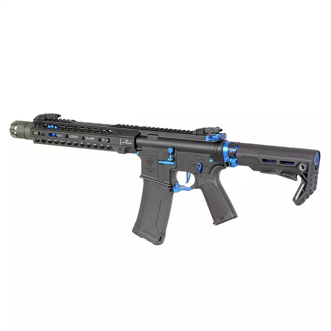 [Zestaw] Replika Karabinka Strike industries 10" Raiders SBR - Blue [EMG] + Ładowarka V3+ do akumulatorów LiPo/LiFe [IPower] + Akumulator Li-Po 1100mAh 11,1V 20C - Deans [IPower]