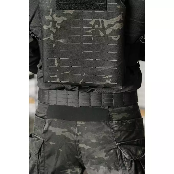 [Zestaw] Pas taktyczny Laser-Cut - M - Czarny [8Fields] + Horyzontalna ładownica generalnego użytku Laser-Cut - Czarny [8Fields] + Potrójna ładownica pistoletowa Laser-Cut z klapą - Czarna [8Fields]