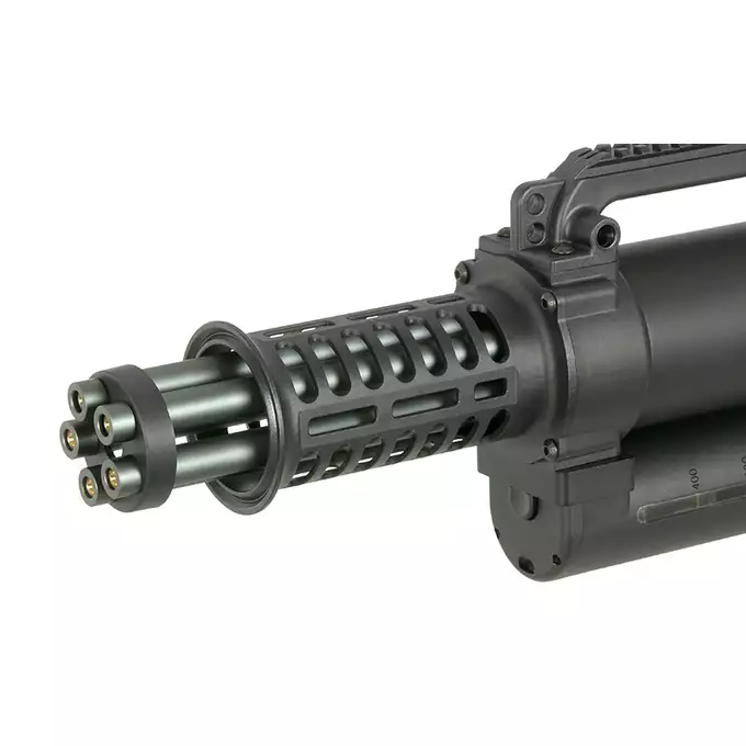 [Zestaw] Replika obrotowego miniguna WE23-S [WELL] + Akumulator Li-Po 1100mAh 11,1V 15/30C - T-connector [VB] + Kompaktowa ładowarka LIPO B3Pro
