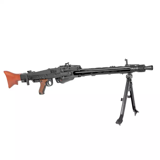 [Zestaw] Replika Karabinu Maszynowego MG42 Full Metal AEG -  Real Wood [AGM] + Akumulator Li-Po 1500mAh 11,1V 20/40C [VB] + Kompaktowa ładowarka LIPO B3Pro