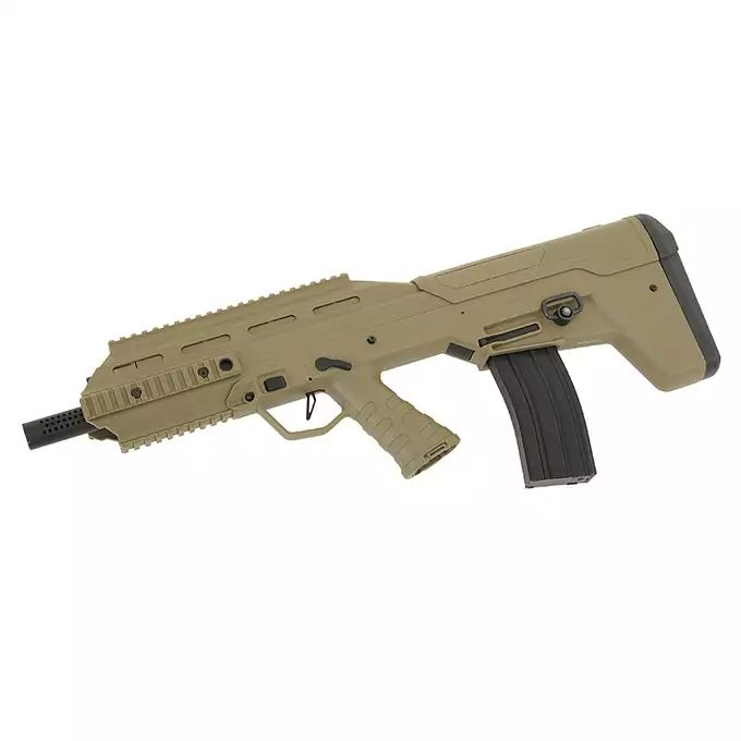 [Zestaw] Urban Assault Rifle - Tan [APS] + Akumulator Li-Po 1100mAh 7,4V 20C [IPower] + Ładowarka V3+ do akumulatorów LiPo/LiFe [IPower]