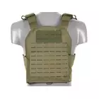 QRF Plate Carrier Laser-Cut Buckle Up with AR15/AK Magazine Pouch - Olive [8FIELDS]