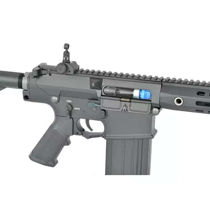 [Zestaw] Replika Airsoftowa EC-903 Edycja Advanced (ulepszony gearbox, programowalny ETU) - Black [E&amp;C] + Akumulator LI-PO 2200MAH 11,1V 20/40C - T-connector [8FIELDS] + Kompaktowa ładowarka LIPO B3Pro