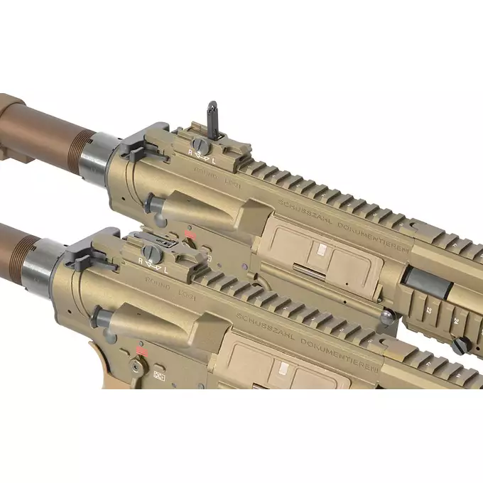 [Zestaw] Replika Airsoftowa EC-204 Edycja Advanced (ulepszony gearbox, programowalny ETU) - Dark Earth [E&amp;C] + Akumulator Li-Po 1200mAh 11,1V 20C - Deans [IPower] + Kompaktowa ładowarka LIPO B3Pro