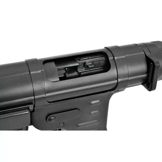 [Zestaw] Replika pistoletu maszynowego MP40 Full Metal AEG - Black [AGM] + Akumulator Li-Po 1100mAh 7,4V 20C [IPower] + Ładowarka V3+ do akumulatorów LiPo/LiFe [IPower]