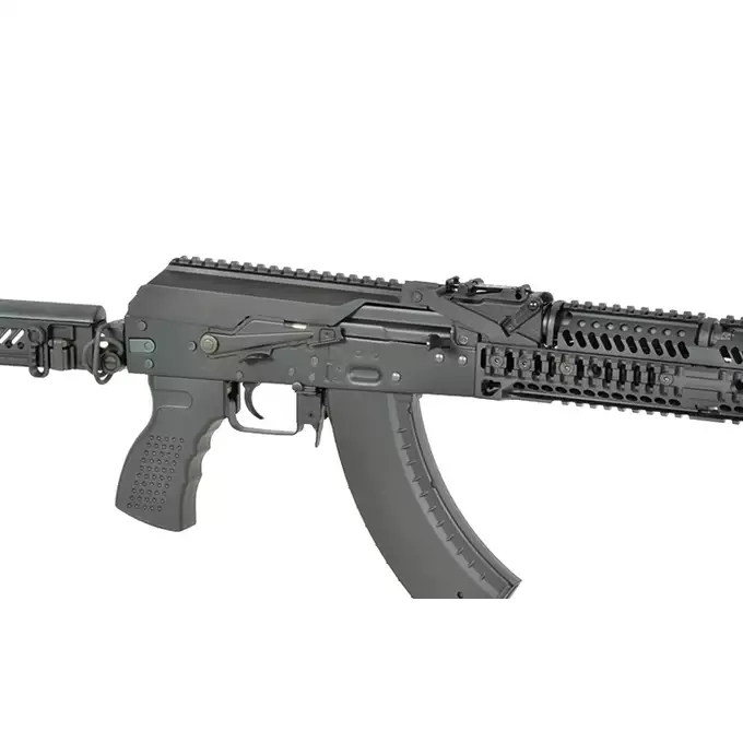 [Zestaw] CM.113 Replika Karabinka taktycznego AK74  Eshooter ETU, GEN-2 - Black [CYMA PLATINUM] + Kompaktowa ładowarka LIPO B3Pro + Akumulator Li-Po 1100mAh 11,1V 20C - Deans [IPower]