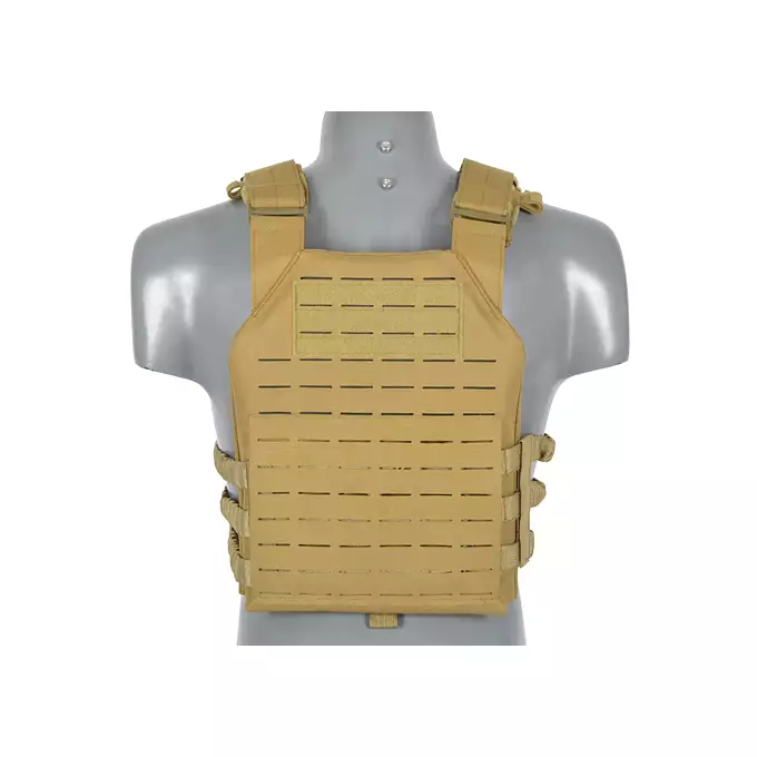[Zestaw] Kamizelka Assault Plate Carrier Laser-Cut Buckle Up z ładownicą na magazynki AR/AK - Coyote [8Fields] + Duża ładownica Laser-Cut ogólnego przeznaczenia - Coyote [8FIELDS] + Panel Buckle Up Laser-Cut na 6 magazynków AR15/AK - Coyote [8Fields]
