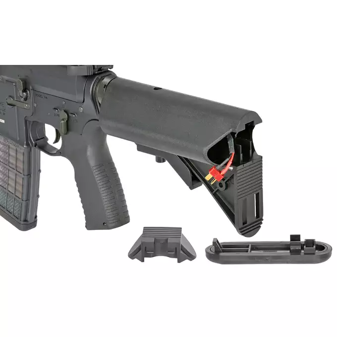 [Zestaw] Replika karabinka Noveske 10.5" Gen III Shorty 300BLK  Eshooter ETU - Black [EMG] + Ładowarka V3+ do akumulatorów LiPo/LiFe [IPower] + Akumulator Li-Po 1100mAh 11,1V 20C - Deans [IPower]