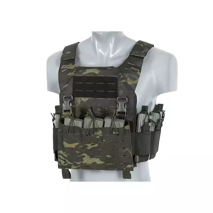 [Zestaw] Kamizelka Recon Plate Carrier Laser-Cut Buckle Up z ładownicą na magazynki AR/AK - MB [8Fields] + Duża ładownica Laser-Cut ogólnego przeznaczenia - MB [8FIELDS] + Panel Buckle Up Laser-Cut na 6 magazynków AR15/AK - MB [8Fields]