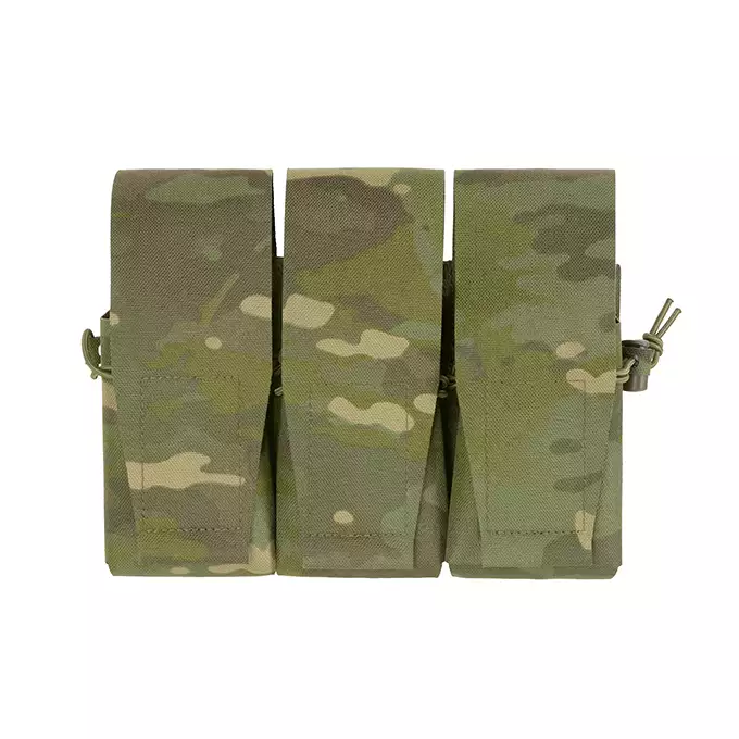 Triple Pouch for 6 AR15 Magazines, Laser Cut - Multicamo Tropic [8FIELDS]