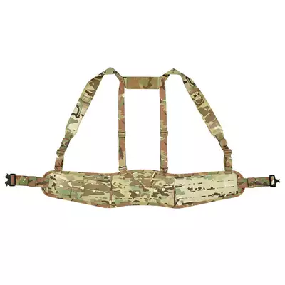 Patrolowy pas taktyczny z szelkami MOLLE, Laser Cut - Multicamo [8FIELDS]