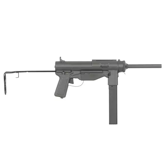 [Set] SW-06 M3A1 Grease Gun rifle - Full Metal [Snow Wolf] + V3+ Charger for LiPo/LiFe 2S/3S [IPower] + Battery Li-Po 1100mAh 7,4V 20C [IPower]