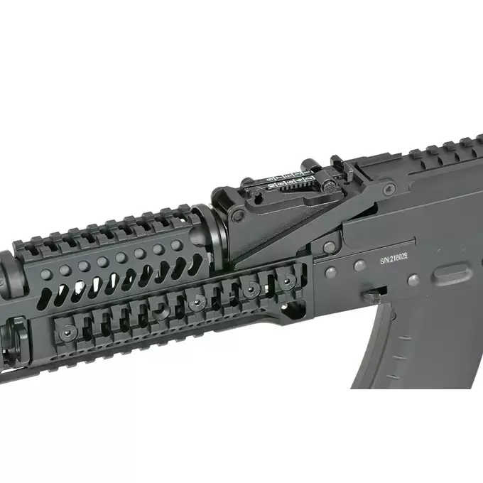 [Zestaw] CM.113 Replika Karabinka taktycznego AK74  Eshooter ETU, GEN-2 - Black [CYMA PLATINUM] + Kompaktowa ładowarka LIPO B3Pro + Akumulator Li-Po 1100mAh 11,1V 20C - Deans [IPower]