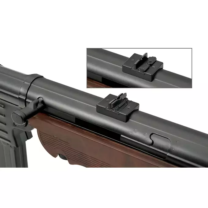 [Zestaw] Replika pistoletu maszynowego MP40 Full Metal AEG - Brown [AGM] + Akumulator Li-Po 1100mAh 7,4V 20C [IPower] + Ładowarka V3+ do akumulatorów LiPo/LiFe [IPower]