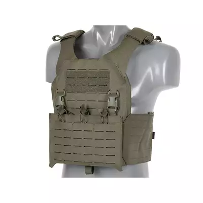 Kamizelka QRF Plate Carrier Laser-Cut Buckle Up z ładownicą na magazynki AR15/AK- Ranger Green [8FIELDS]