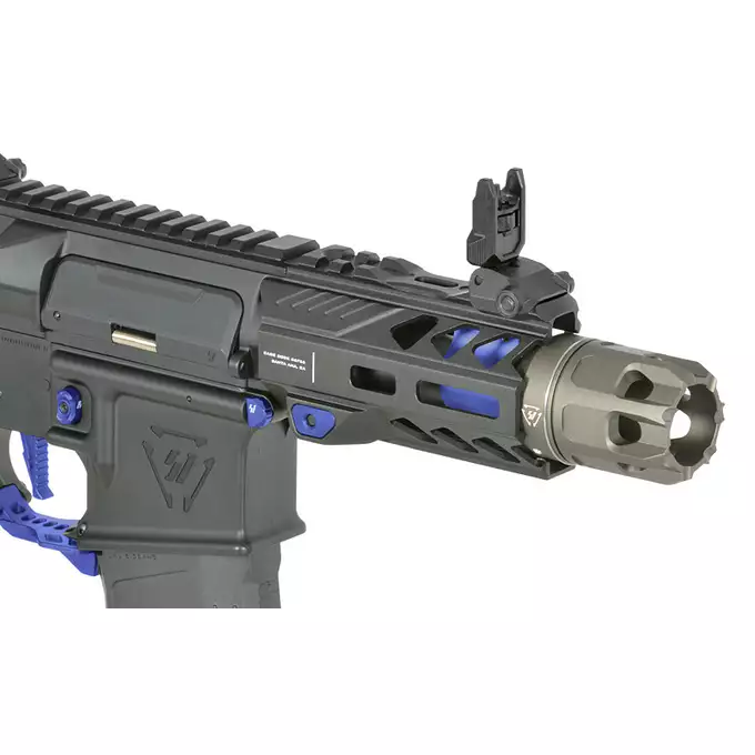 Strike industries 4" Raiders Competition PDW AEG Rifle - Blue [EMG]