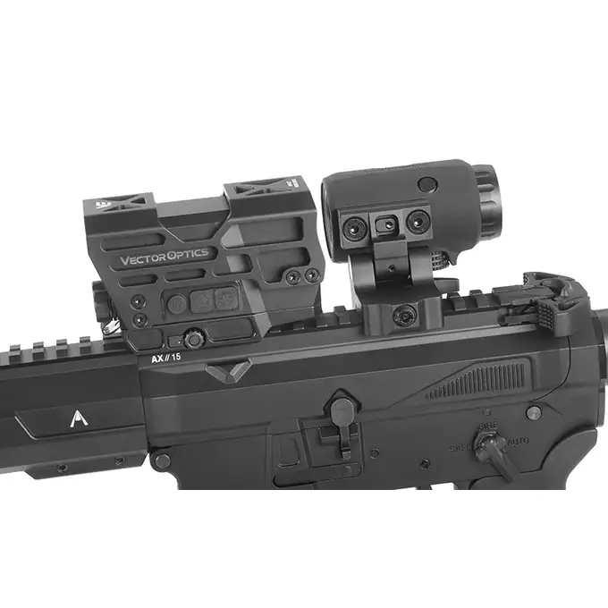 [Zestaw] Kolimator Frenzy Plus 1x31x26 Red Dot [Vector Optics] + Powiększalnik Maverick Gen3 3x22 Magnifier MIL [Vector Optics]