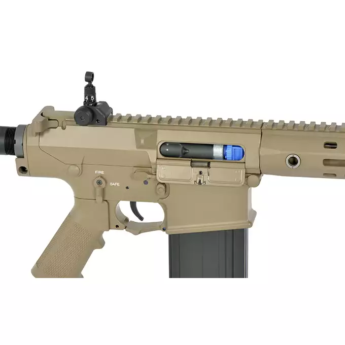 [Zestaw] Replika Airsoftowa EC-903 Edycja Advanced (ulepszony gearbox, programowalny ETU) - Dark Earth [E&amp;C] + Akumulator LI-PO 2200MAH 11,1V 20/40C - T-connector [8FIELDS] + Kompaktowa ładowarka LIPO B3Pro