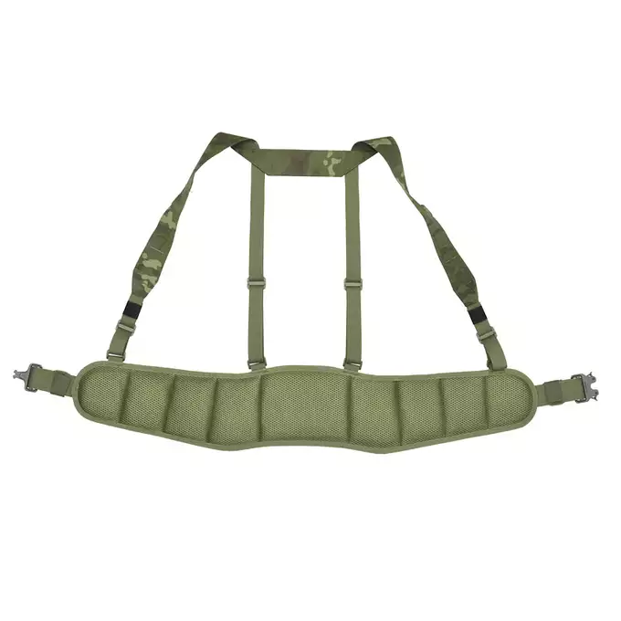 Patrol Tactical Belt with Suspenders MOLLE, Laser Cut - Multicamo Tropic [8FIELDS]