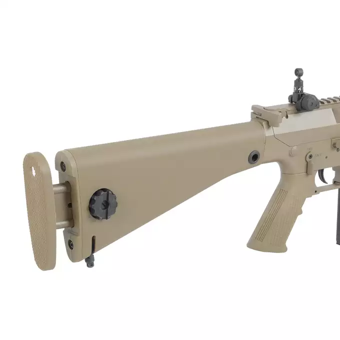 [Zestaw] Replika Airsoftowa EC-901 Edycja Advanced (ulepszony gearbox) - Dark Earth [E&amp;C] + Akumulator Li-Po 1200mAh 11,1V 20C - Deans [IPower] + Kompaktowa ładowarka LIPO B3Pro