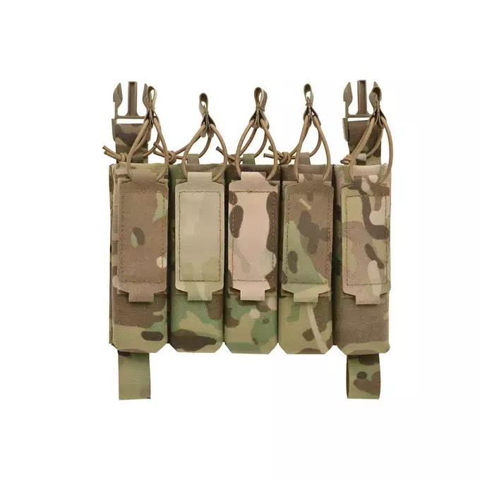 MP5 5-Magazine Pouch, Buckle-Up, Laser-Cut - Multicamo [8FIELDS]