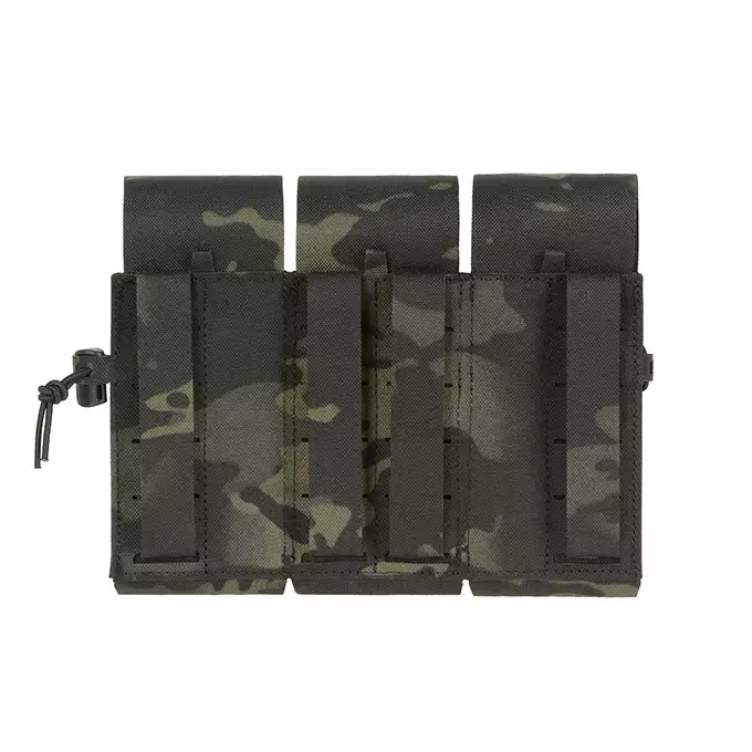 Triple Pouch for 6 AR15 Magazines, Laser Cut - Multicamo Black [8FIELDS]
